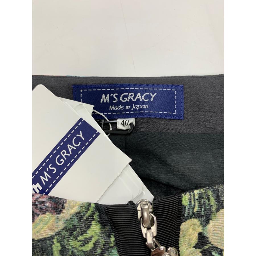 エムズグレイシー ゴブラン調プリントドレス 511523 40 マルチカラー