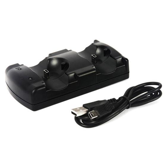 PS3 ワイヤレス コントローラ 対応 充電器 2台同時充電対応