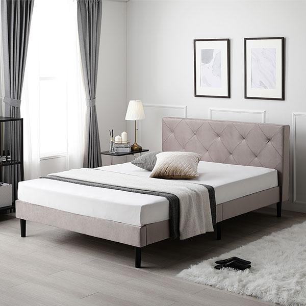 RASIK ダブルベッドフレーム ホワイト RASIK ダブルベッドフレーム