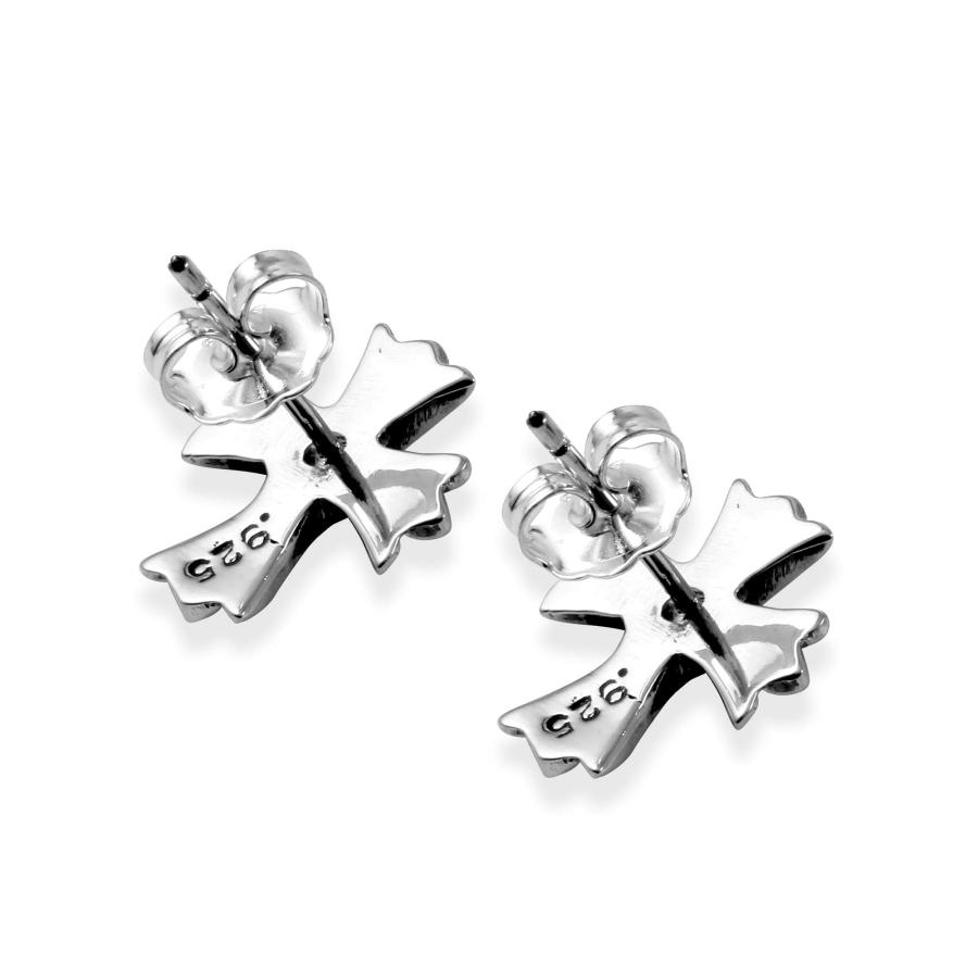 並行輸入品】A&G Rock スターリングシルバー FDL クロススタッドピアス