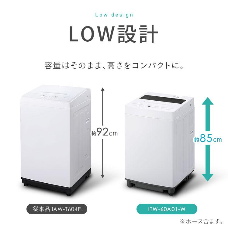 IRIS OHYAMA（アイリスオーヤマ） 洗濯機 6kg 全自動洗濯機 一人暮らし