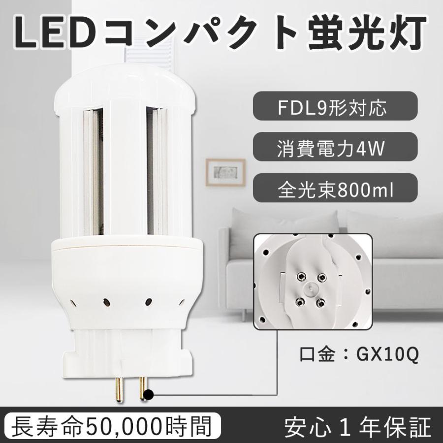 FDL9EX-W 4W 800lm 60W相当 白色 FDL形 ツイン ブリッジ LED蛍光灯