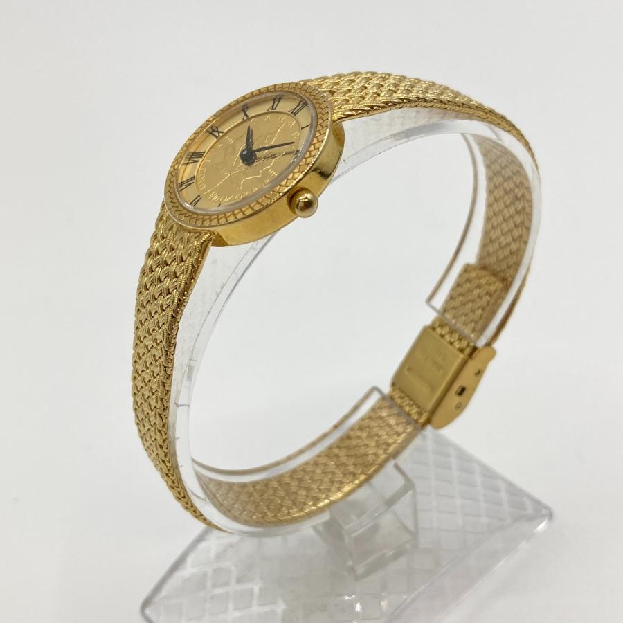 ◎◎ Helene de Michel 腕時計 クォーツ カナダメープルリーフ 1/10OZ