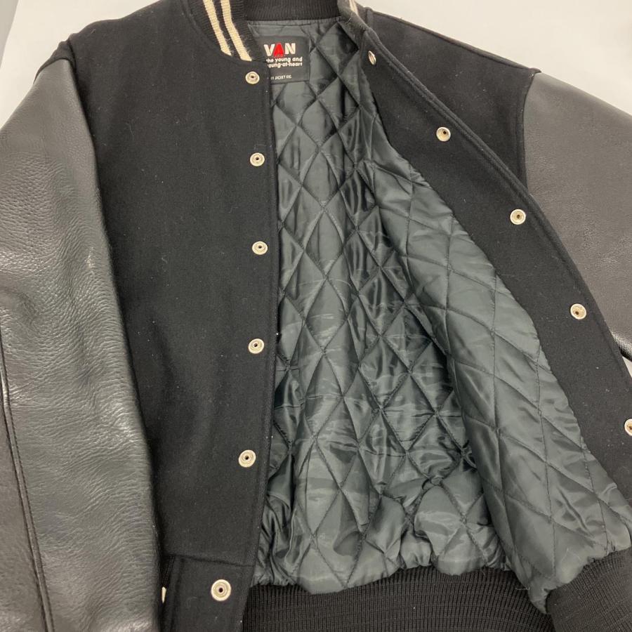 △△ VAN ヴァン スタジャン レザー×ウール LL ヴィンテージ JW-10502
