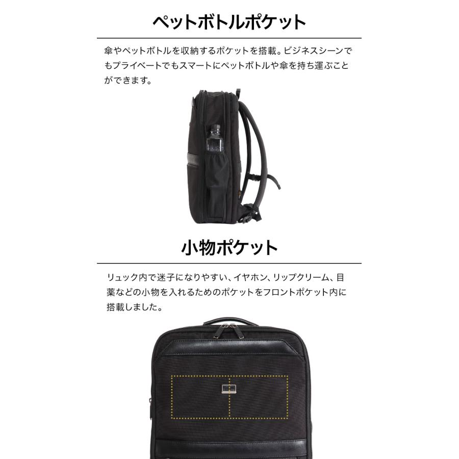 Evoon 公式 マルチビジネスリュックSlim X 薄型 拡張機能 22L 多収納