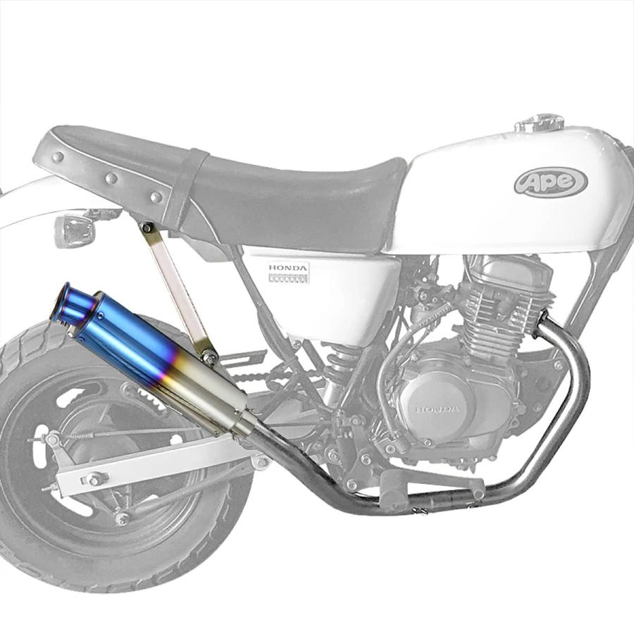 ホンダ エイプ用チタンルック カスタムマフラー エイプ50 100 AC16