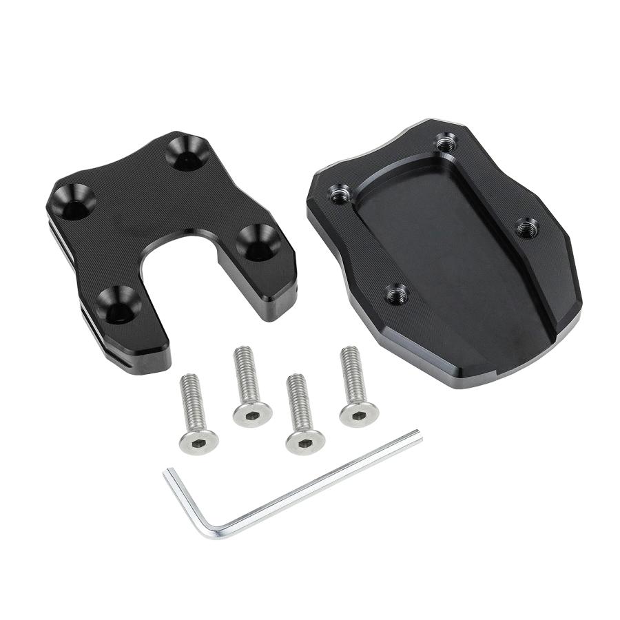 サイドスタンドプレート ハンターカブ ブラック 黒 JA55 バイクパーツ