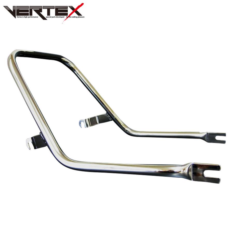 GS400 タンデムバー タンデムグリップ メッキ バーテックス : バイク