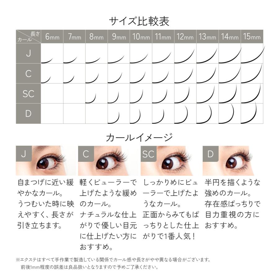 BIJOUBEAU（ビジュビュー） マツエク フィットラッシュセーブル12列 SC