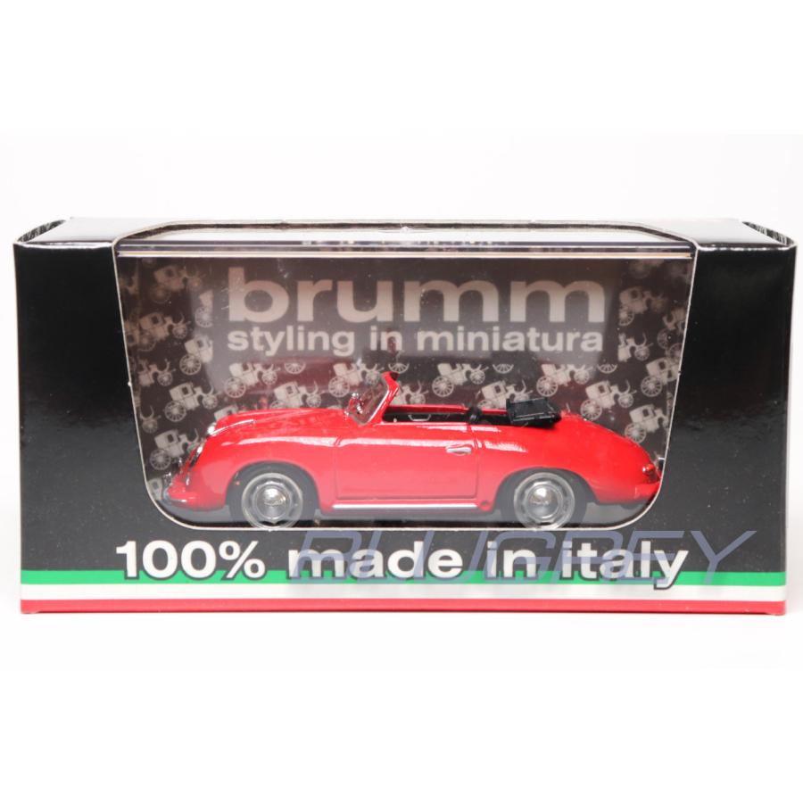 ブルム 1/43 ポルシェ356 カブリオレ 1952 レッド BRUMM PORSCHE