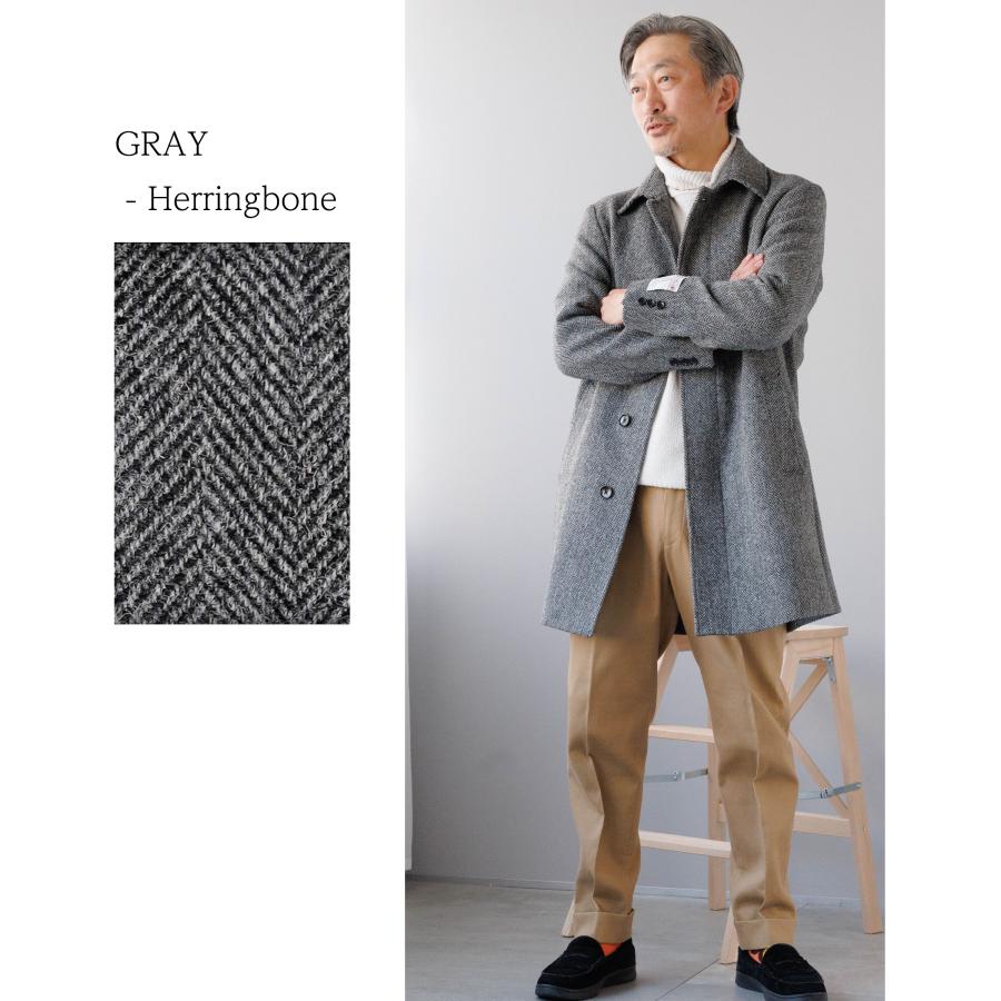 HARRIS TWEED（ハリスツイード） コート メンズ ステンカラー ウール