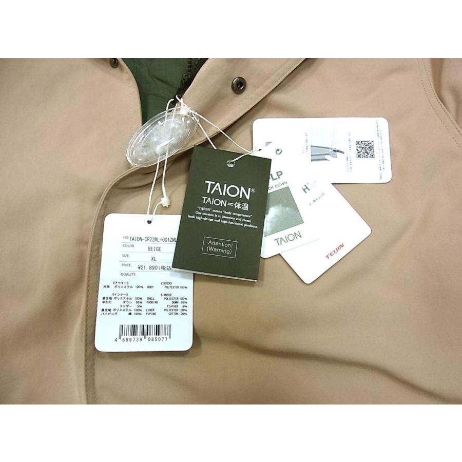 TAION（タイオン） 新品◇TAION CR LINE フーデッドコート ダウン
