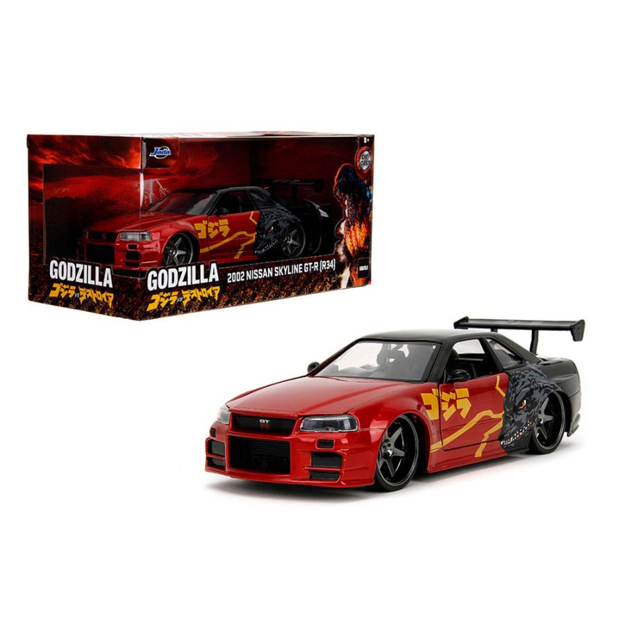 Jada JADA TOYS 1/24 日産 スカイライン GT-R R34 2002 ゴジラ VS