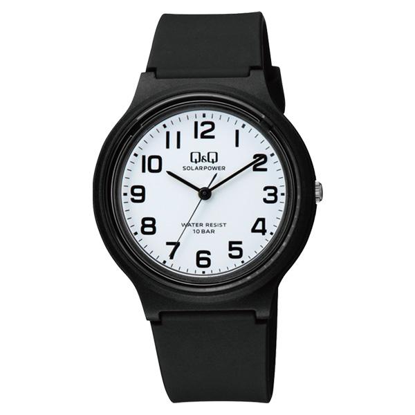 Q&Q 【13時まで当日発送】文字盤が見やすい 入院 旅行 腕時計 電池交換