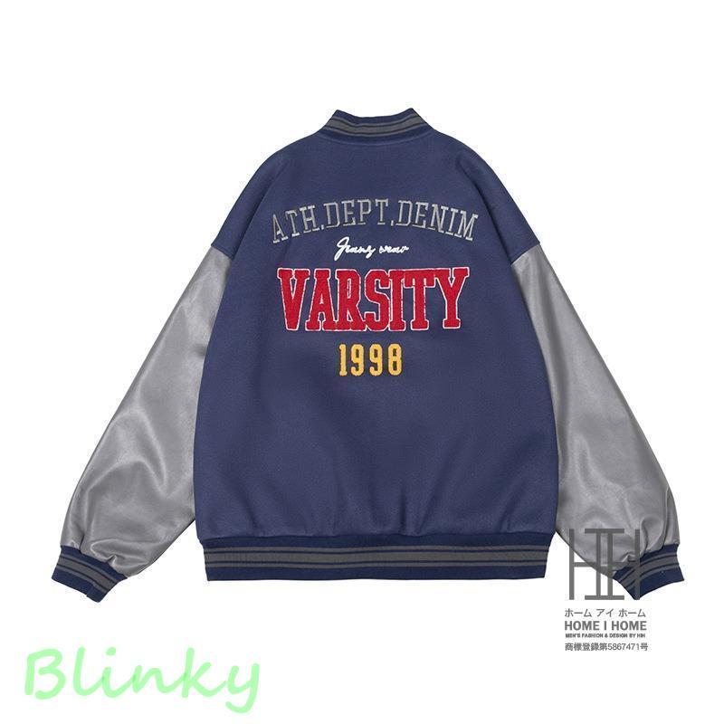 スタジャン メンズ レディース 革 レザー 切り替え ワッペン 刺繍