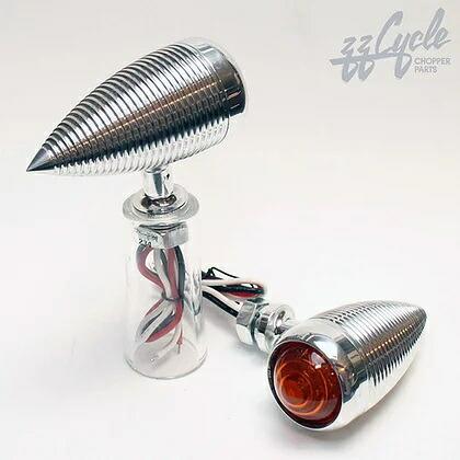 アルミ削り出し LED ウィンカー 4個 ビンテージ ハーレー ショベル