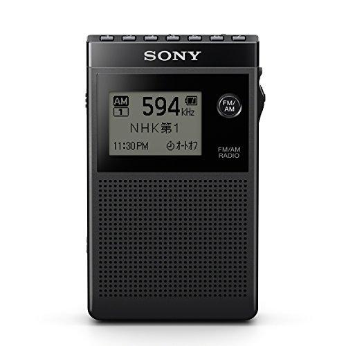 ソニー PLLシンセサイザーラジオ FM/AM/ワイドFM対応 片耳巻取り 名刺