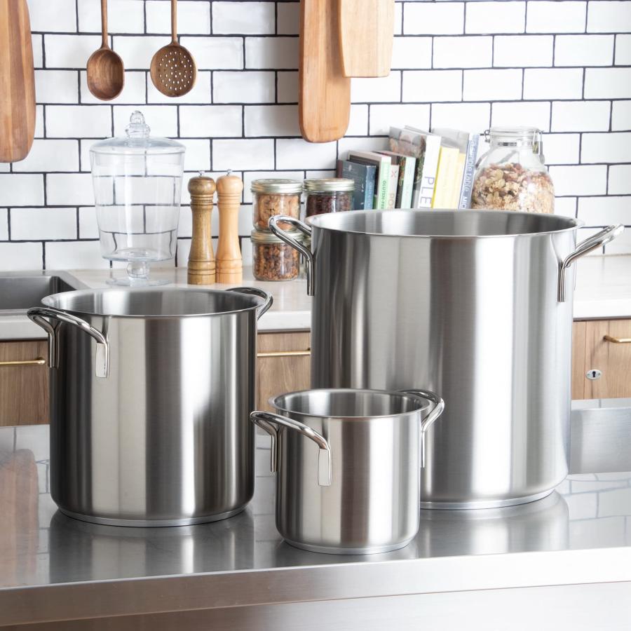 maki-58様用】遠藤商事 ステンレス寸胴鍋35ℓ (目盛付) 日本製 遠藤商事