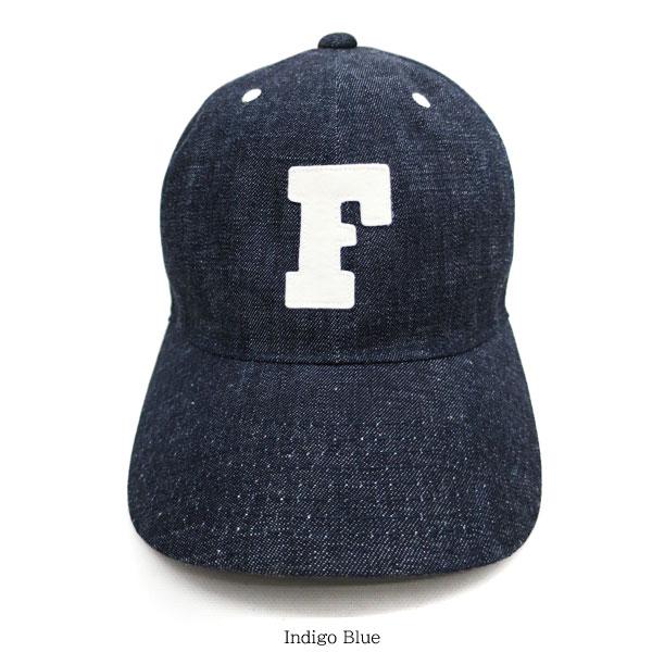 FULLCOUNT（フルカウント） [ #6843 ] 6Panel Denim Baseball Cap 'F