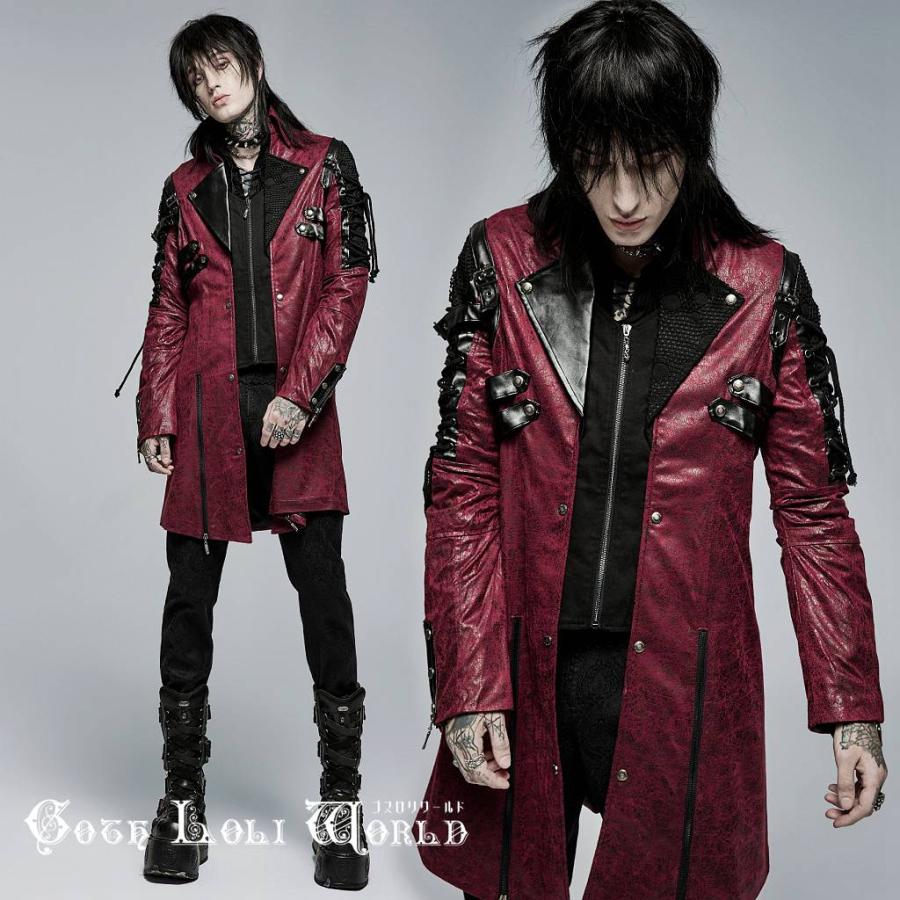 ゴスロリワールド Y-349M-RD アシンメトリーカラーレースアップミドル