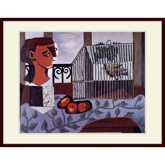 複製画・額縁付き・ピカソ・「鳥籠」 : グーピルギャラリー - 通販