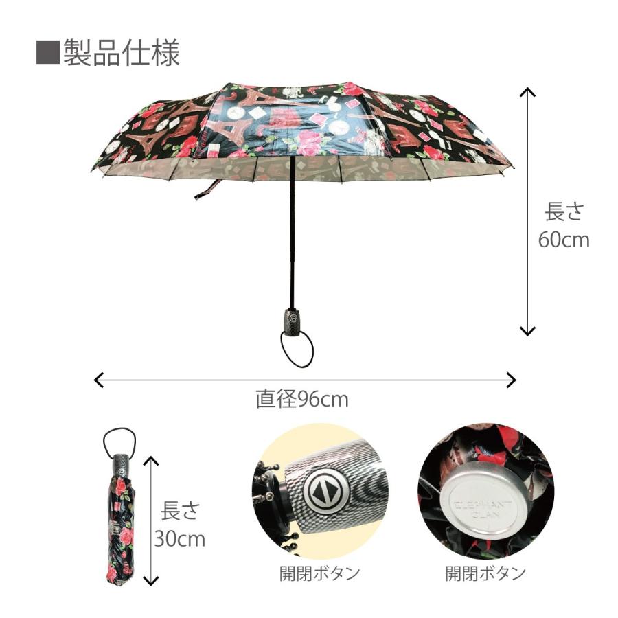 折りたたみ傘 レディース 自動開閉 かわいい 大きい 花柄 丈夫