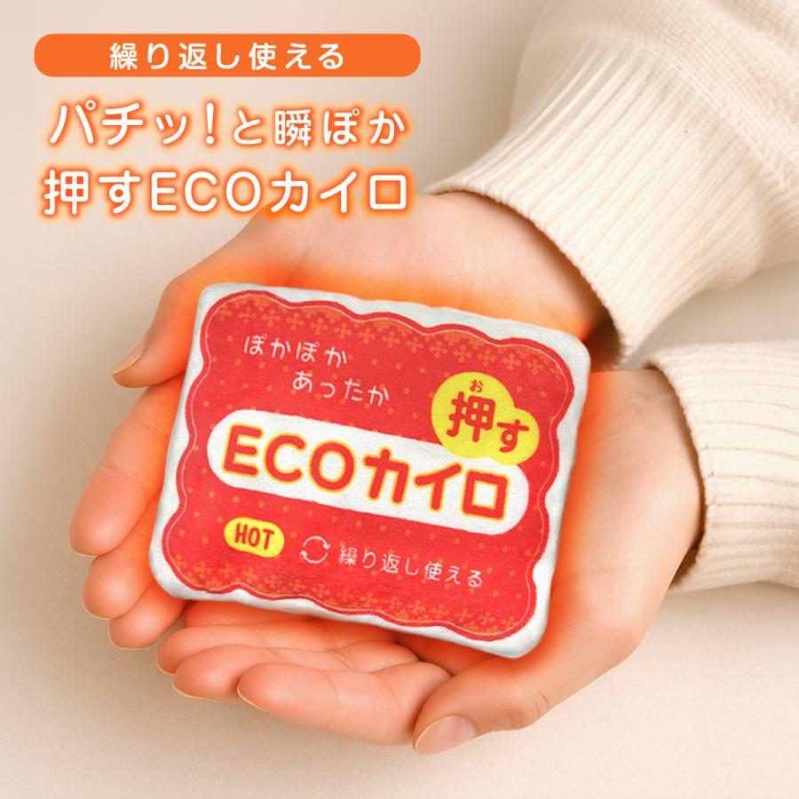 押すだけ簡単！パチッ！と暖ぽか エコカイロ 繰り返し使える カイロ 再