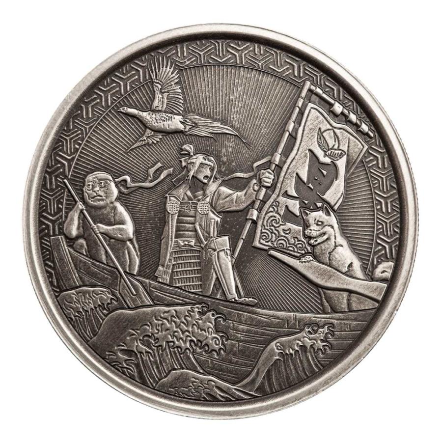 保証書・カプセル付き] (新品) サモア「桃太郎」純銀 1オンス