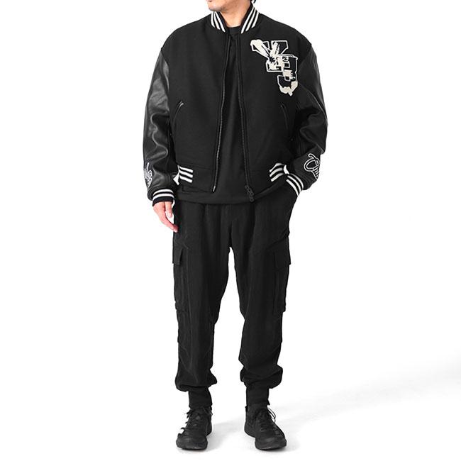 TIME SALE] Y-3 ワイスリー グラフィックロゴ アームレザー スタジャン