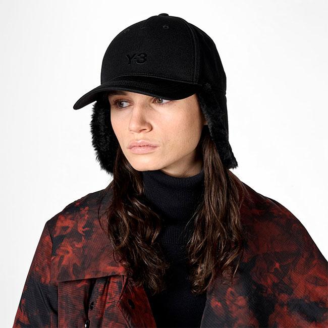 Y-3 ワイスリー パイロットキャップ JX8327 フライトキャップ 帽子 耳