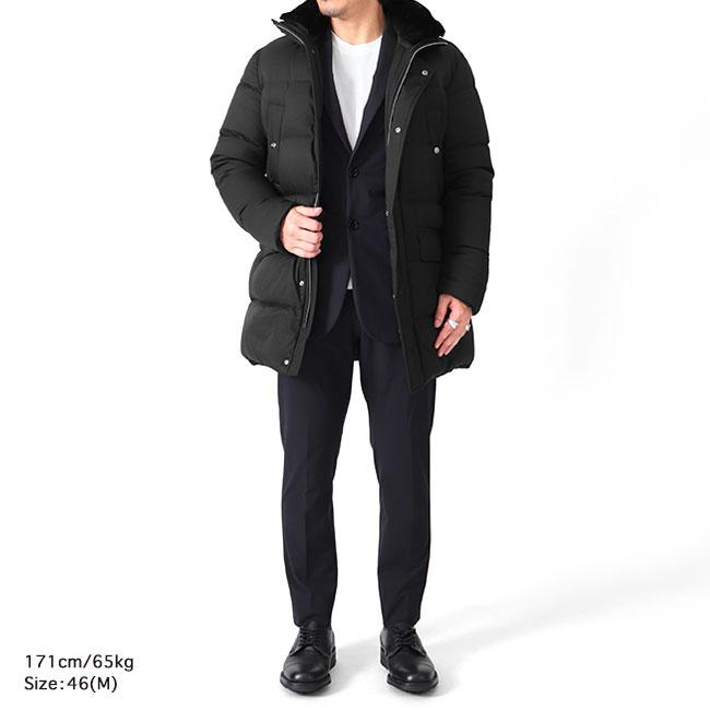 HERNO ヘルノ デタッチャブルフード スタンドカラー ダウンコート