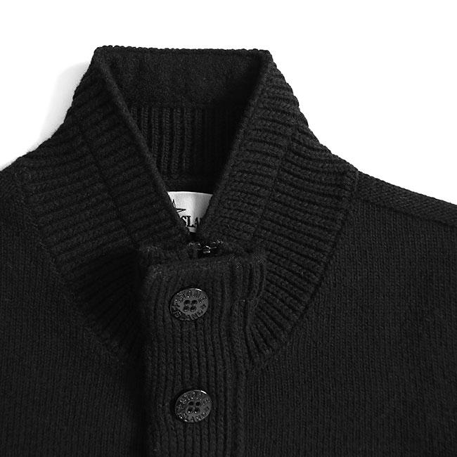 Stone Island ストーンアイランド MAGLIA ハーフボタン スタンドカラー