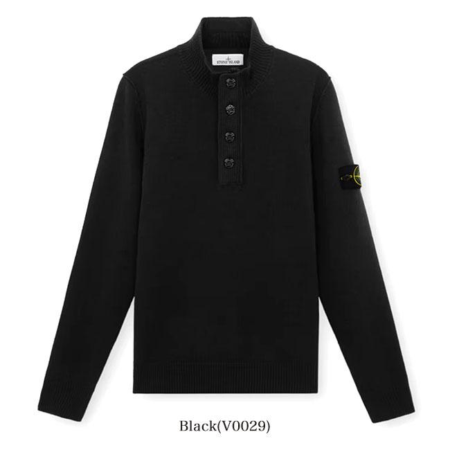 Stone Island ストーンアイランド MAGLIA ハーフボタン スタンドカラー