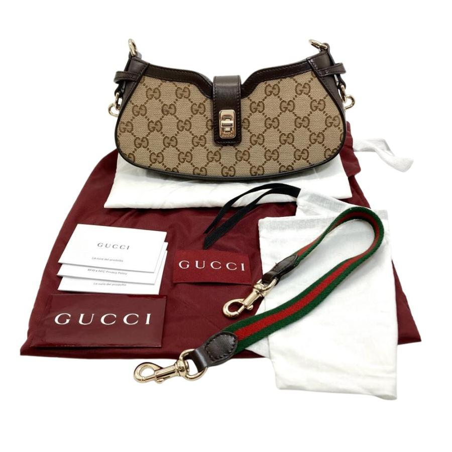 GUCCI（グッチ） ムーンサイド ショルダーバッグ GGキャンバス 786015