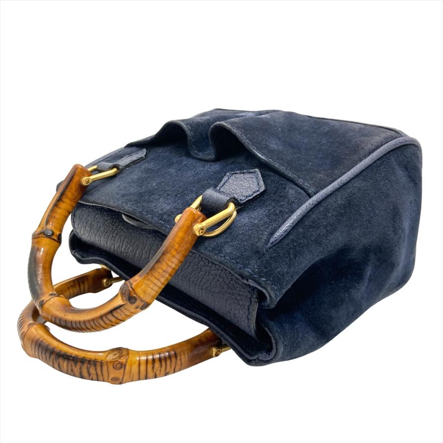 GUCCI（グッチ） バンブー ミニ ショルダーバッグ スウェード レザー