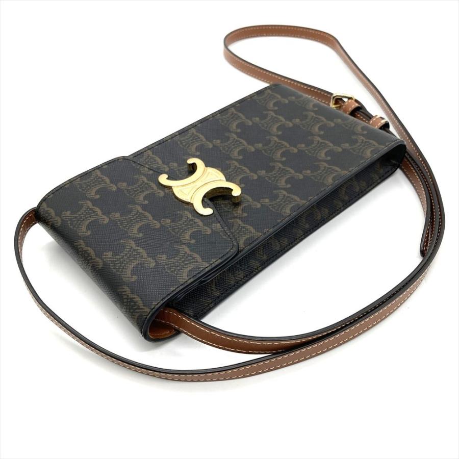 CELINE（セリーヌ） トリオンフ モバイルポーチ ポシェット レザー
