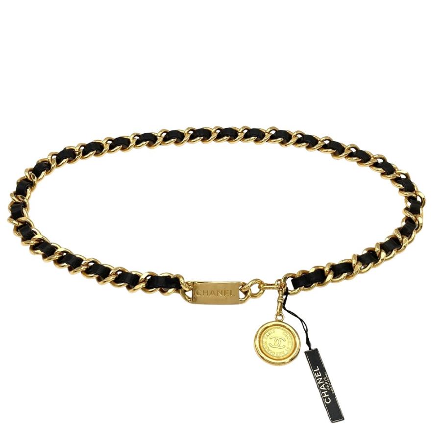 CHANEL（シャネル） ココメダル プレート チェーン ベルト メタル 84cm