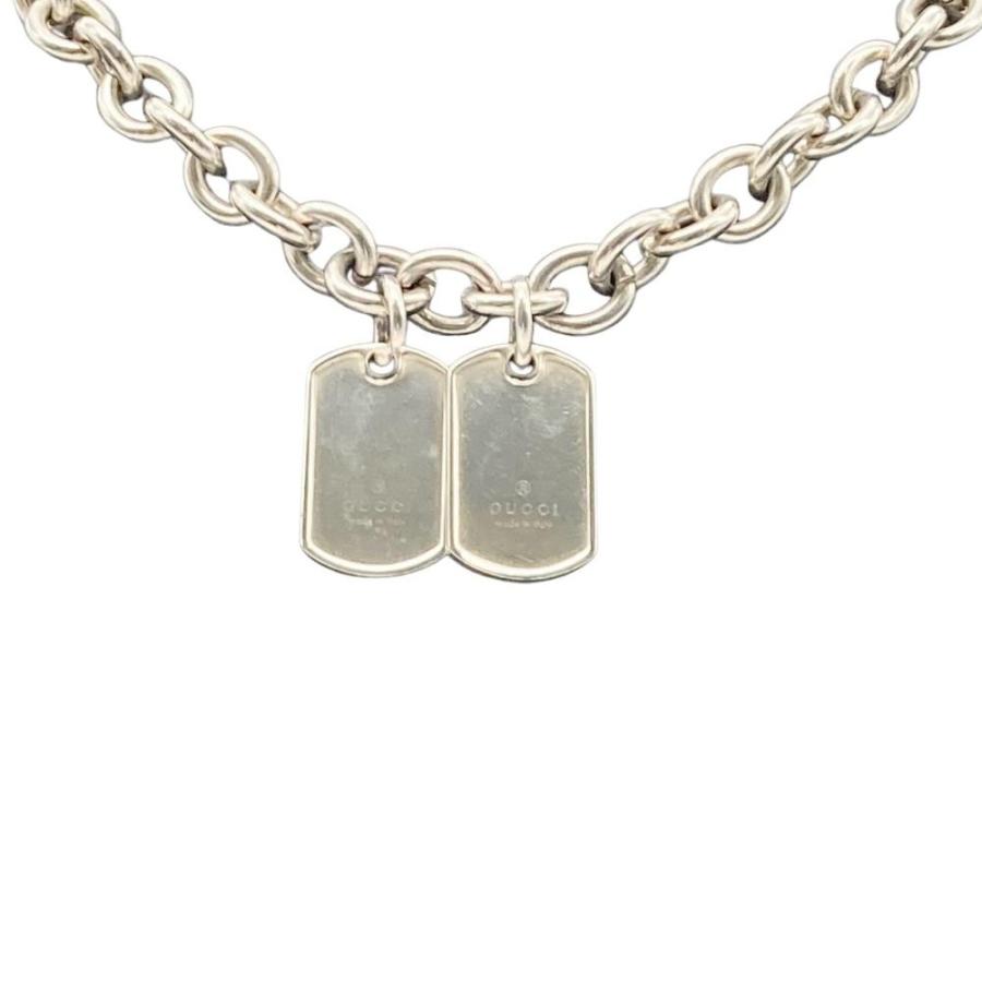 GUCCI（グッチ） ドッグタグ ネックレス SV925 55.8g シルバー ユニ