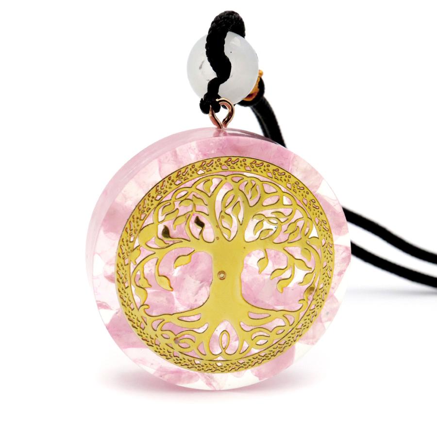 GOLD STONE オルゴナイト ペンダント ツリーオブライフ 生命の樹 幸運