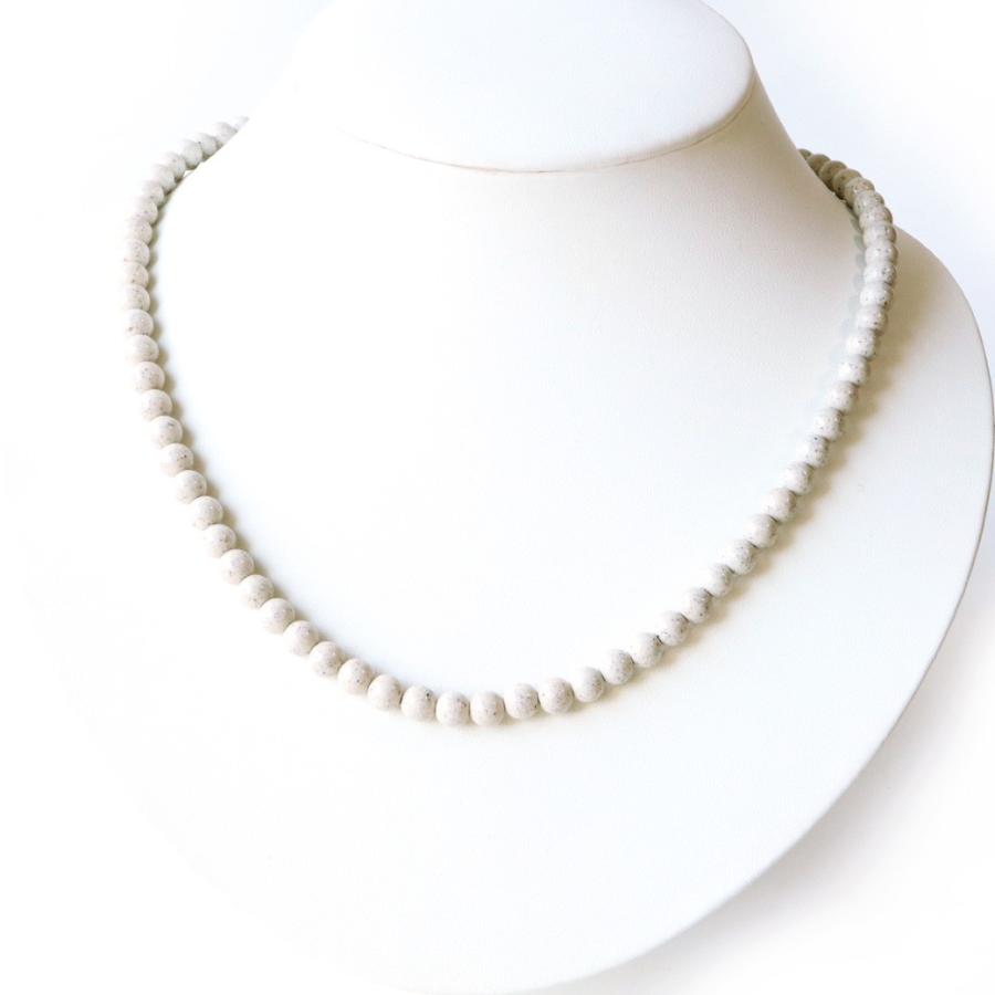 GOLD STONE 北投石 ネックレス 8mm 40cm 台湾産 台湾産 マイナスイオン