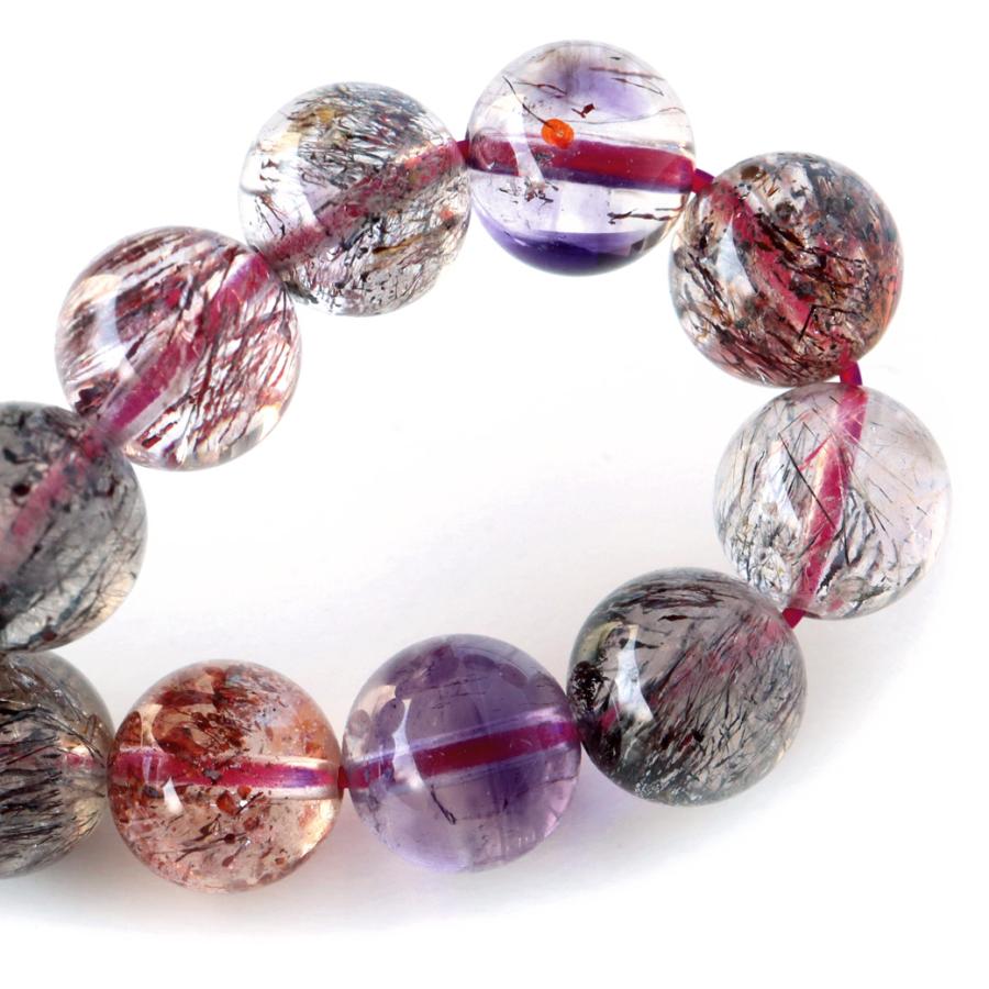 GOLD STONE スーパーセブン ブレスレット 9mm AAA ブラジル産 マルチ