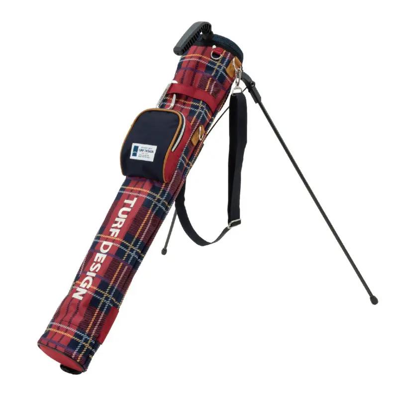 TURF DESIGN ターフデザイン チェック柄 ミニスタンドバッグ【TDMS