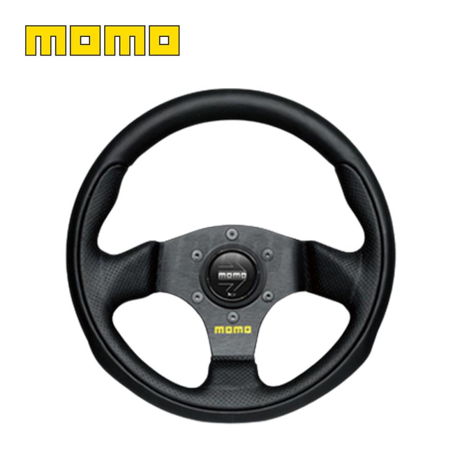MOMO（モモ） ステアリング ハンドル TEAM ブラックレザー T-1001