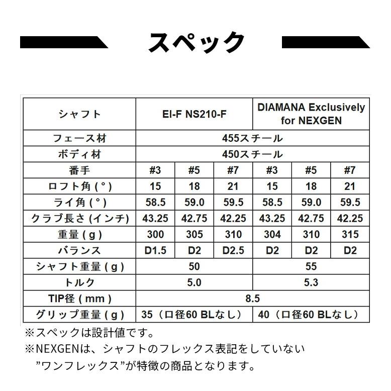 NEXGEN（ネクスジェン） NEXGEN NS210 フェアウェイウッド ゴルフ