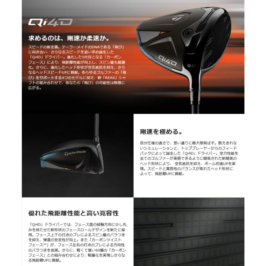 TaylorMade（テーラーメイド） 【右用即納】2026 Qi4D ドライバー REAX