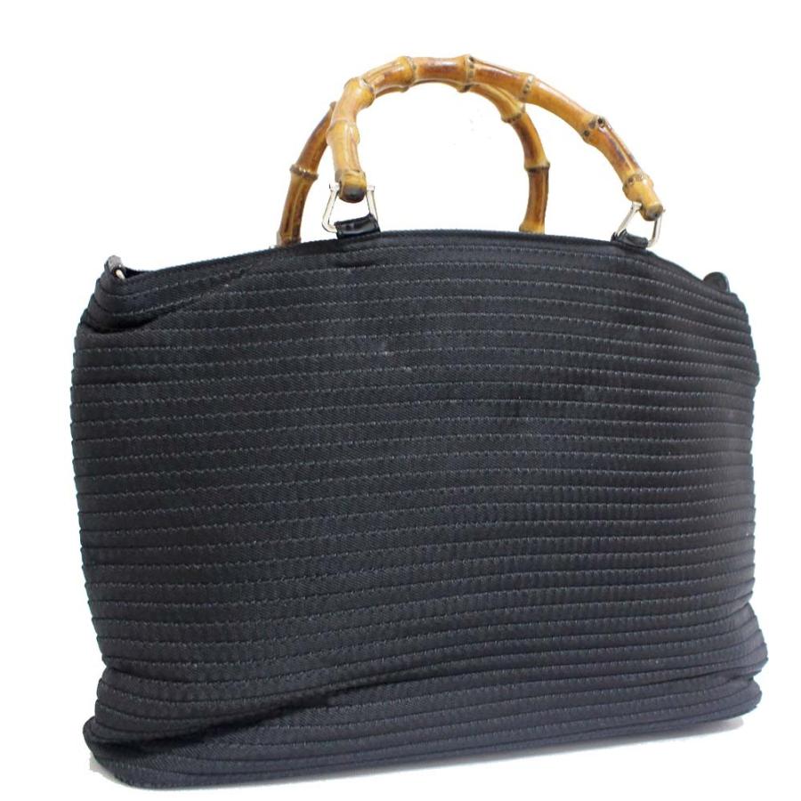 GUCCI（グッチ） バンブー ハンドバッグ レディース キャンバス レザー