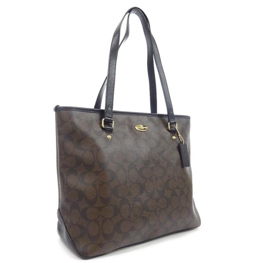 COACH（コーチ） シグネチャー トートバッグ レディース PVC レザー