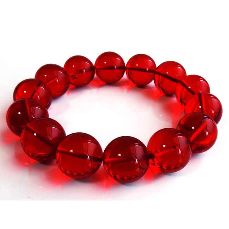 GOLD STONE 激レア特大14mm レッドアンバーブレスレット 琥珀 こはく