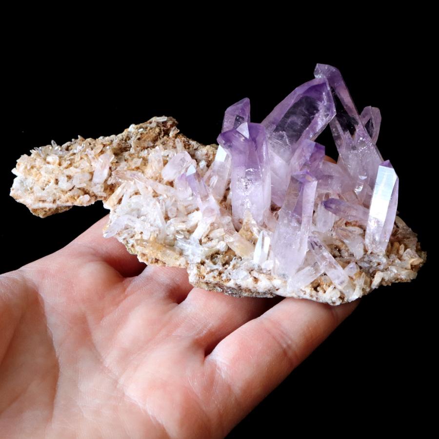 ベラクルス アメジスト ポイント クラスター 129g メキシコ産 母岩付き