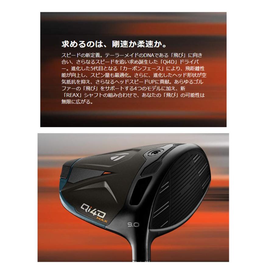 TaylorMade（テーラーメイド） Qi4D MAX ドライバー MITSUBISHI REAX